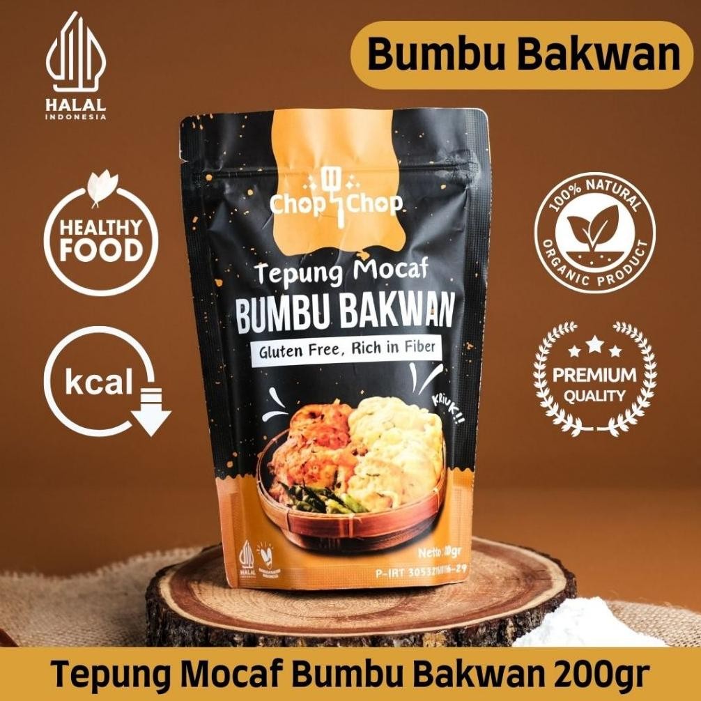

Chop Chop Tepung Mocaf Bakwan - Gluten Free Organik - Tepung Sehat Rendah Kalori 200gram Nugi