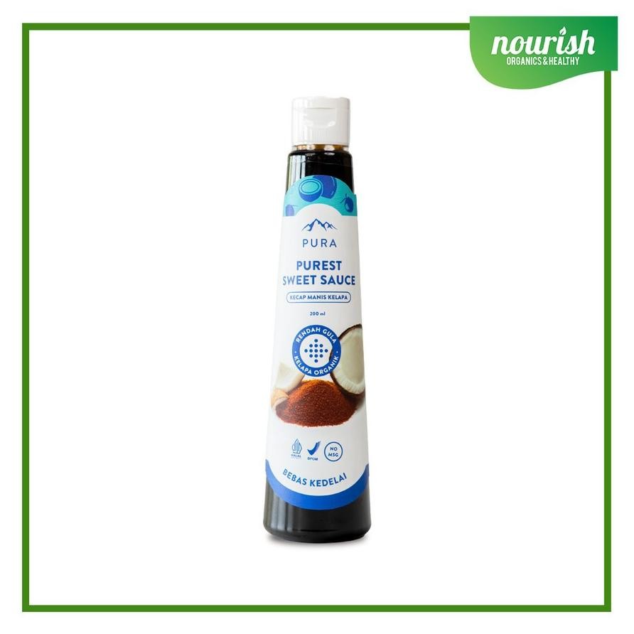 

Pura , Kecap Manis Kelapa - Rendah Gula - Kelapa Organik 200 ml Nugi