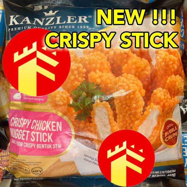 

Kanzler Nuget Naget Ayam Crispy Chicken Nugget Stick 450 Gr Crispy Stick Kanzler Chicken Nugget Nugi