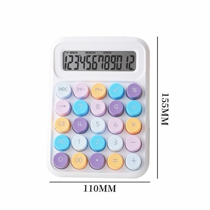 

kalkulator aesthetic, calculators siswa lucu dengan layar besar warna pastel,Rasa tombol seperti keyboard mekanik,ungu RB2
