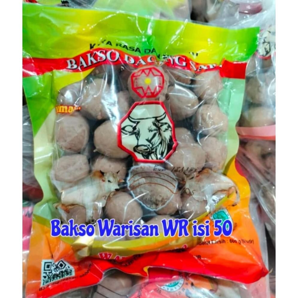 

Bakso Warisan Ekonomis WR Isi 50 Butir 600gr Nugi