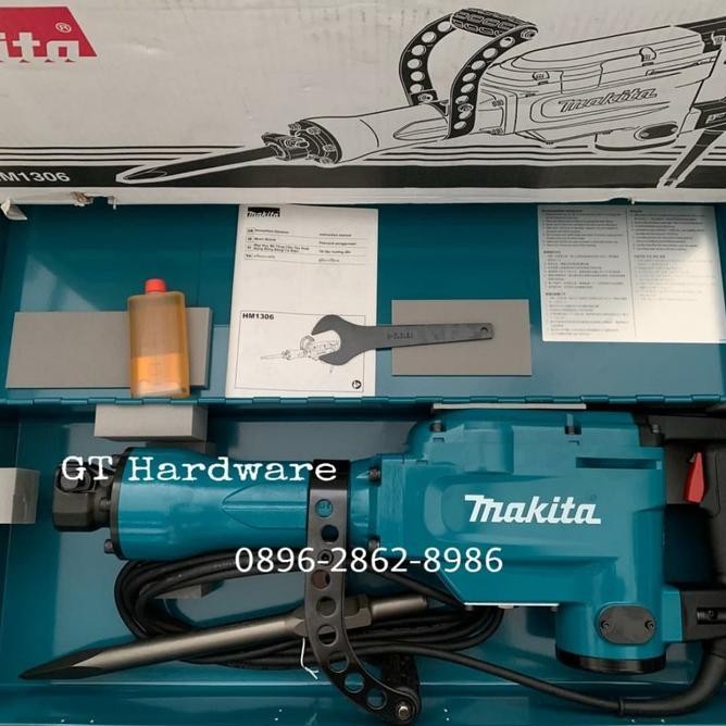 Makita Hm 1306 Mesin Bobok Beton /Percussion Hammer 1510 Watt