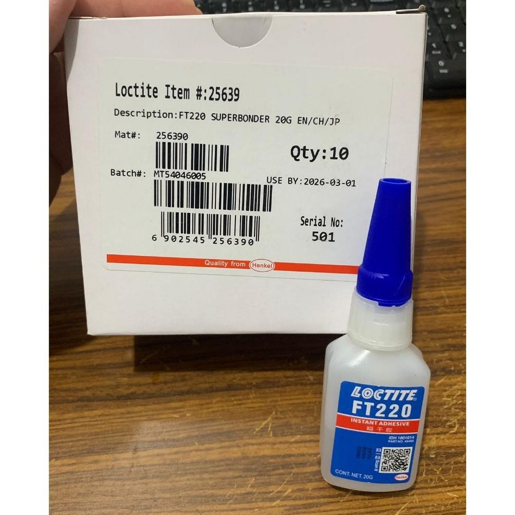 LEM LOCTITE FT220 Lem Sepatu kulit kain Super Kuat 20gr FOTO ASLI