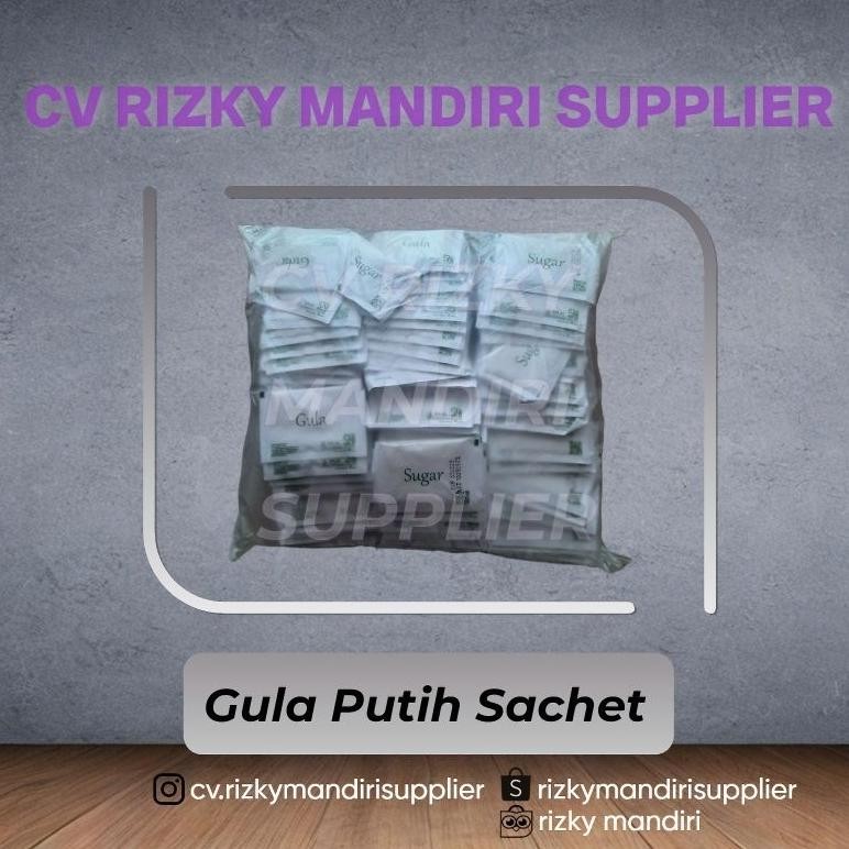 

(SNI) Gula Putih Sachet Ber BPOM 6gr / White Sugar Sachet Isi 250pack Nugi