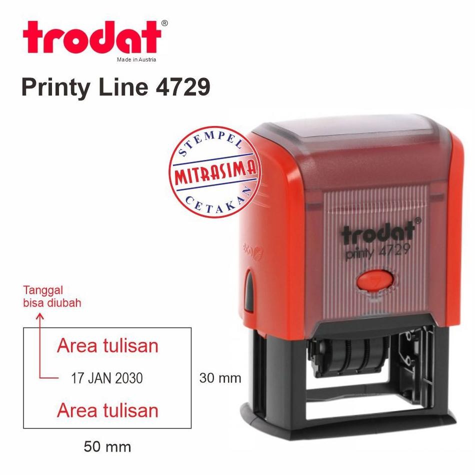 

Stempel Trodat 4729 ( Model Persegi dengan Tanggal ) RB3