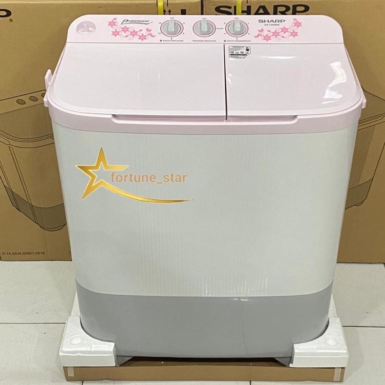 Mesin Cuci 2 Tabung SHARP ES-T90MW 9KG Puremagic Nugi