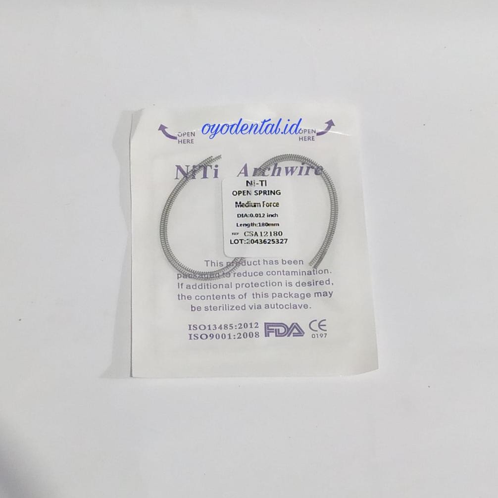 Dental open coil spring bracket ortho FDA OCS orthodontic Nugi