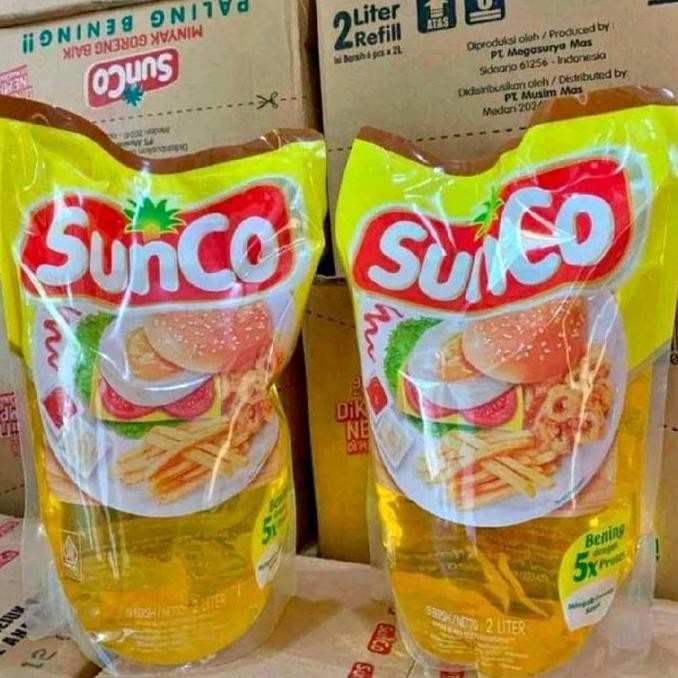 

Sunco Minyak Goreng Refill 2L X3 Paket 3 Pouch Hemat Minyak Sawit Murni Diskon!