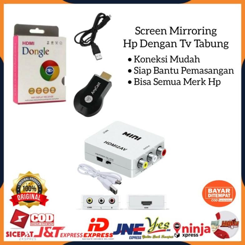 [COD] PAKET ANYCAST DONGLE HP KE TV TABUNG / ANYCAST DONGLE MIRACAST WIRELESS / PENYAMBUNG HP KE TV 