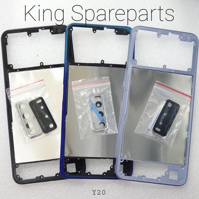 BEZZEL BAZEL BEZEL TULANG MESIN TENGAH VIVO Y20 ORIGINAL