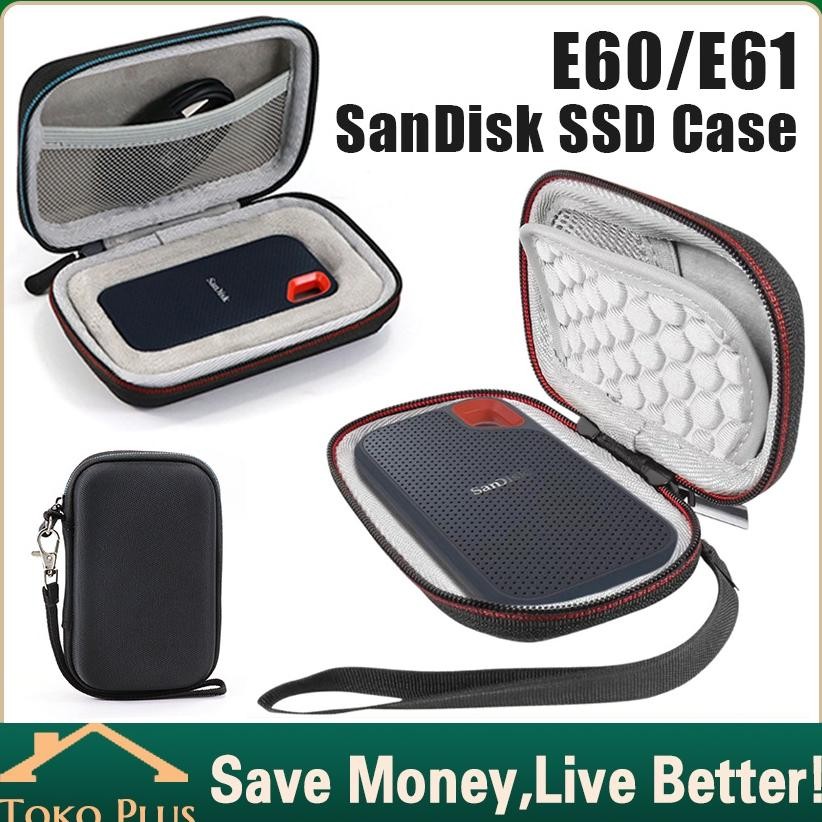 Pouch Hard Case SSD Sandisk E30 E60 E61 HardCase Tas Pelindung Tempat Sandisk SSD E61 E60 E30 Nugi