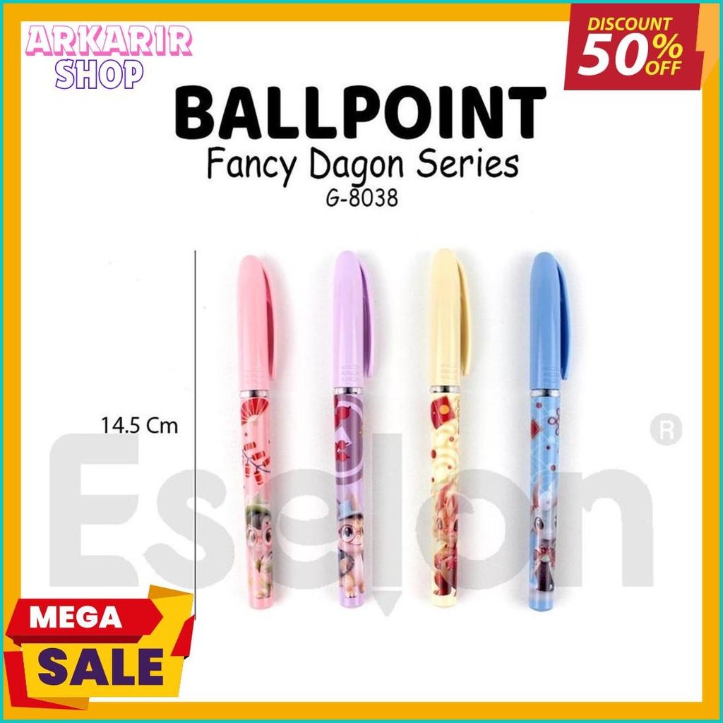 

12Pcs Pulpen Gel Cute Dragon G-8038 / 1Pak Pulpen Gel Youmei Diskon