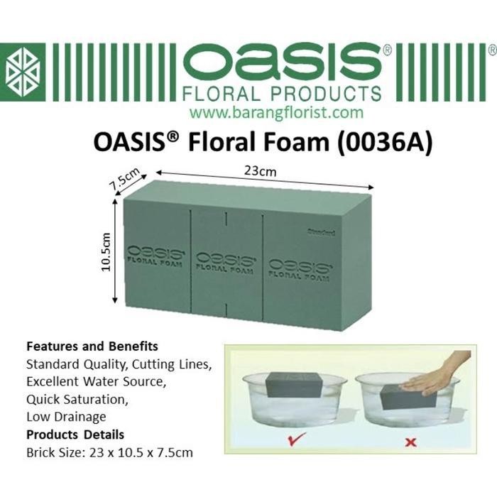 

Bis Oasis Indocell Floral Foam Basah Satuan Bungaperlengkapan Fresh Flower