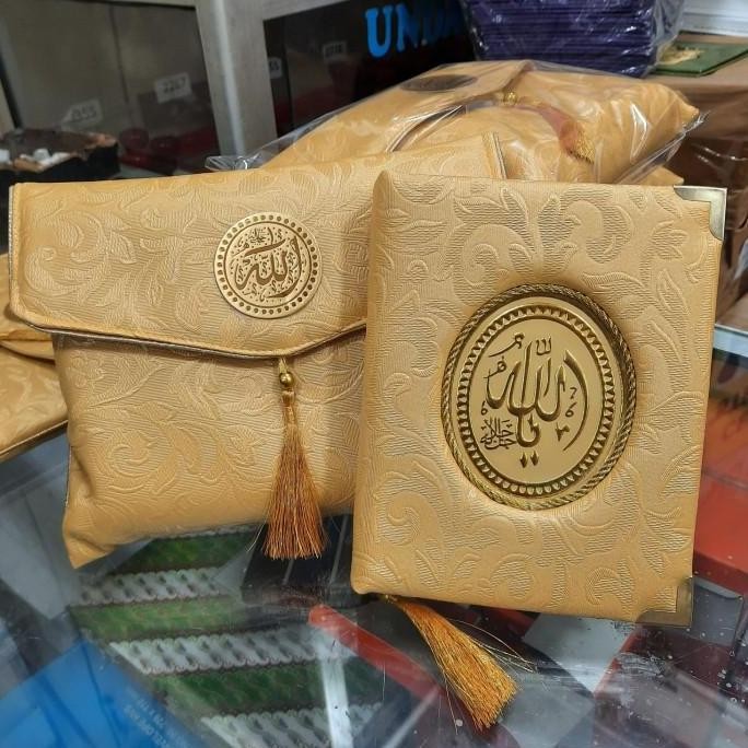 paket buku yasin dan tahlil hardcover bahan oscar isi 208 halaman dan dompet