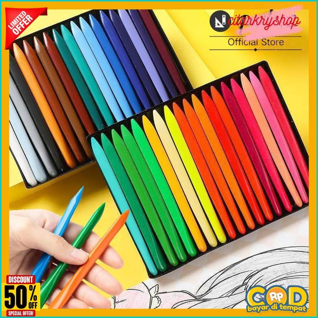 

Puluz High Quality Crayon Lab Non Toxic Crayon Triangular Crayon Lab Triangle Crayon Plastik Anti Kotor Tangan Diskon Setengah Harga