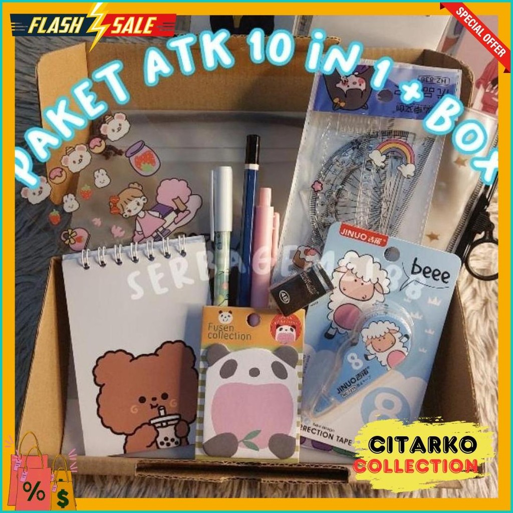 

Serbagemes88 - Set Alat Tulis 10 In 1 Lengkap / Stationery Untuk Hadiah / Hampers Kado Gift / Paket Alat Tulis / Alat Tulis Paket / Sekolah / Stationery Set Aesthetic Flash Sale! Diskon Hingga 70%