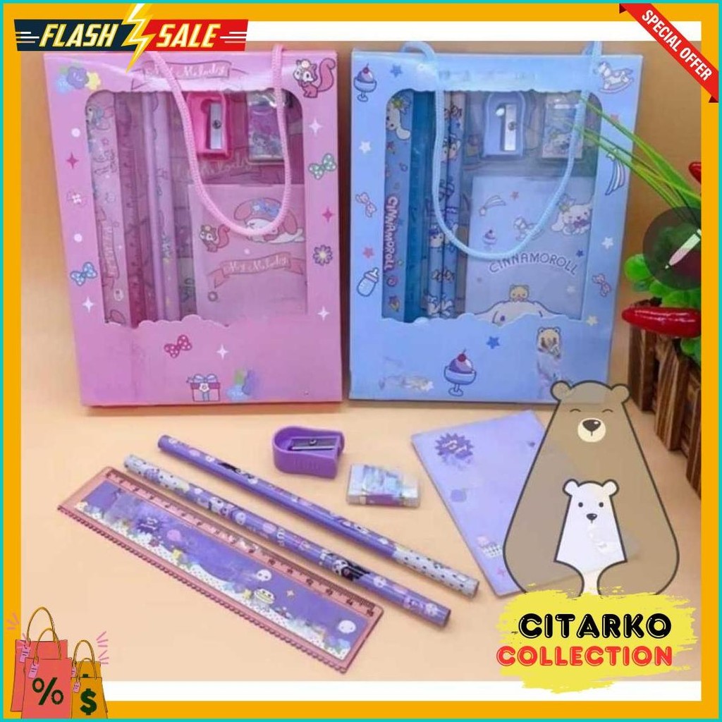 

Pensil Set Stationery 6 In 1 Karakter Lucu / Alat Tulis Set 6 In 1 Terlaris! Produk Ini Banyak Dicari