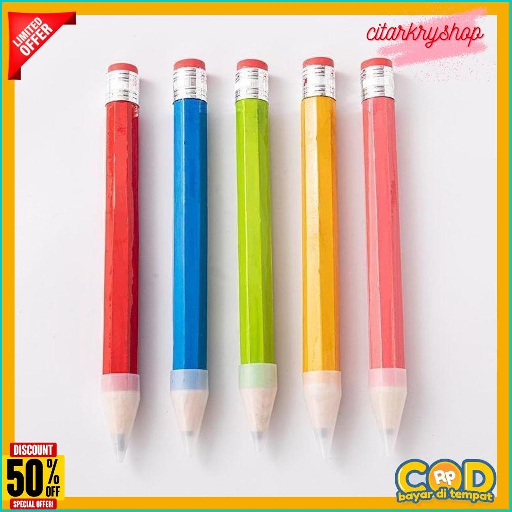 

Joy 33 Cm Pensil Jumbo Besar Mainan Pencil Pensil Jumbo Hiasan Photo Kado Flash Sale! Diskon Hingga 70%