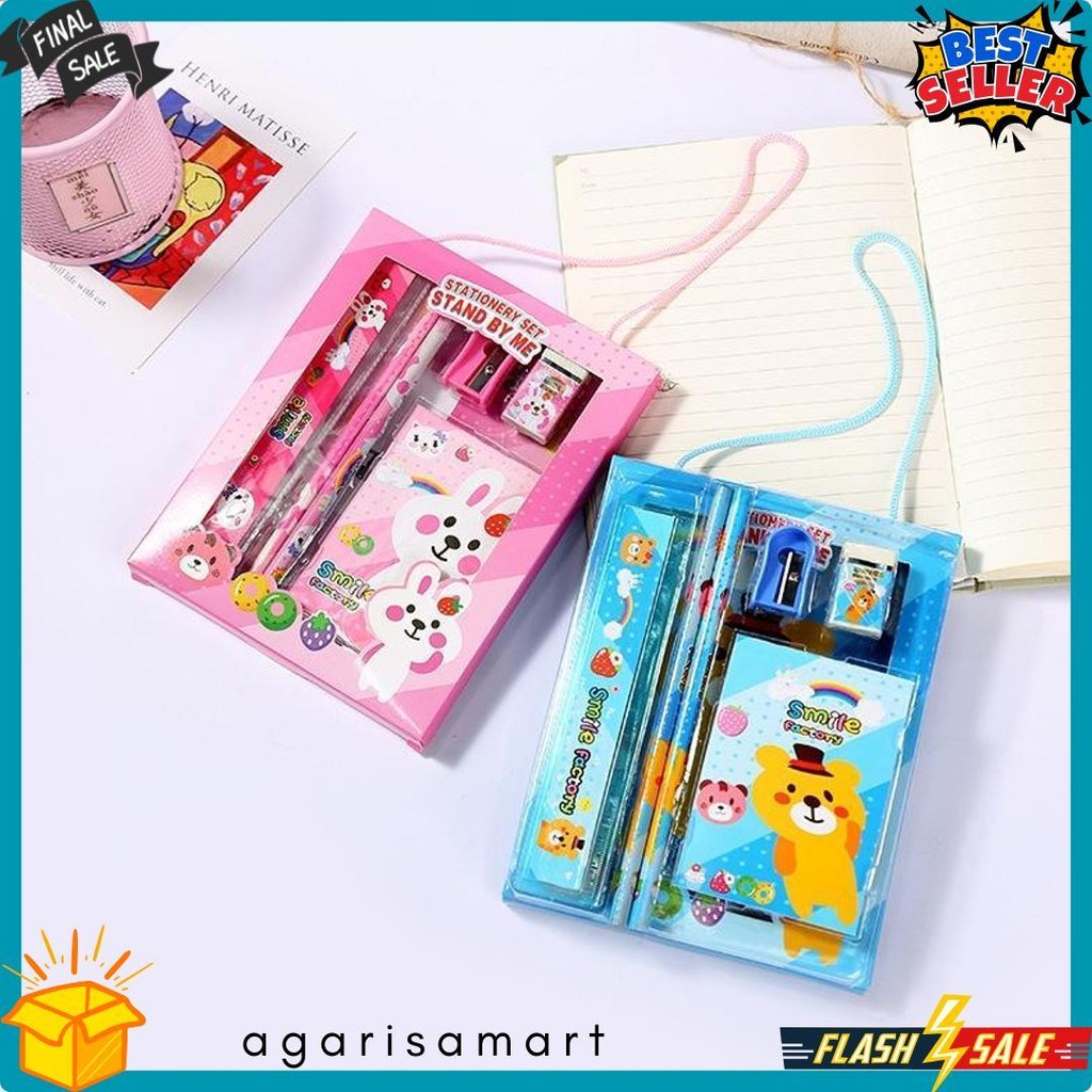 

Mm - Alat Tulis Set 6In1 Stationery Set Lucu Karakter Set Perlengkapan Alat Tulis Sekolah Anak-Anak Tk Murah Diskon