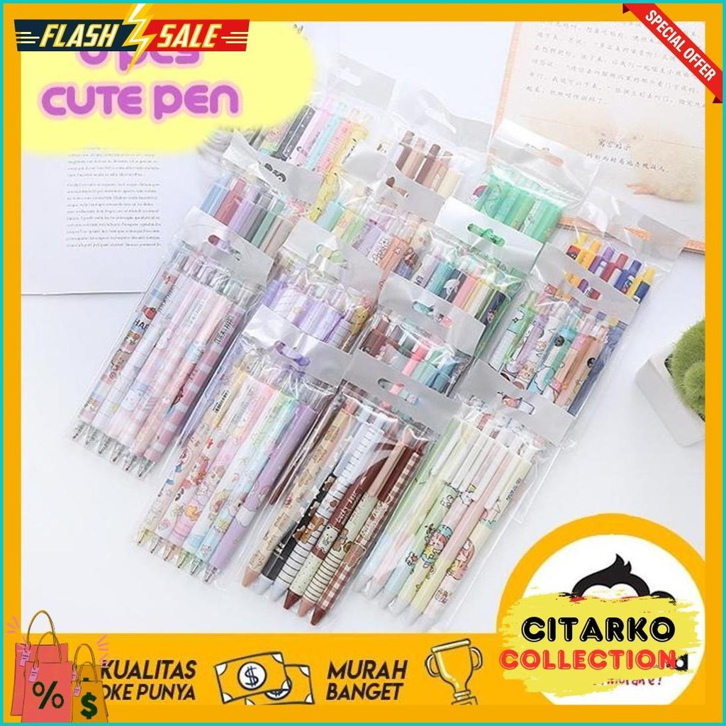 

Murmure.Id | 6Pcs Pulpen Gel Mekanik 0.5Mm / Ballpoint Mekanik Pulpen Set Isi 6 Pcs Terlaris! Produk Ini Banyak Dicari
