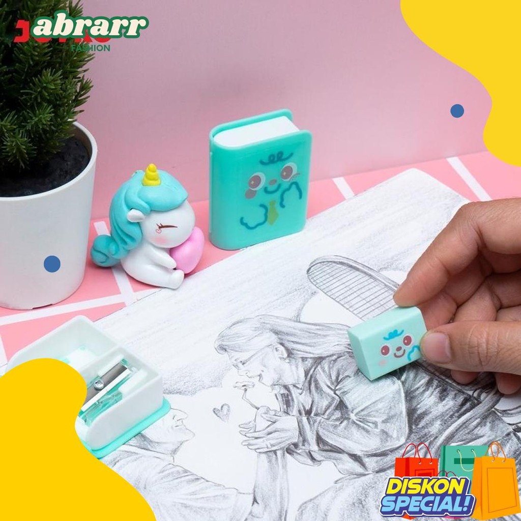 

Joyko Eraser Er-131 (Penghapus + Rautan) / Penghapus Dan Serutan 1 Set Terlengkap Dan Termurah