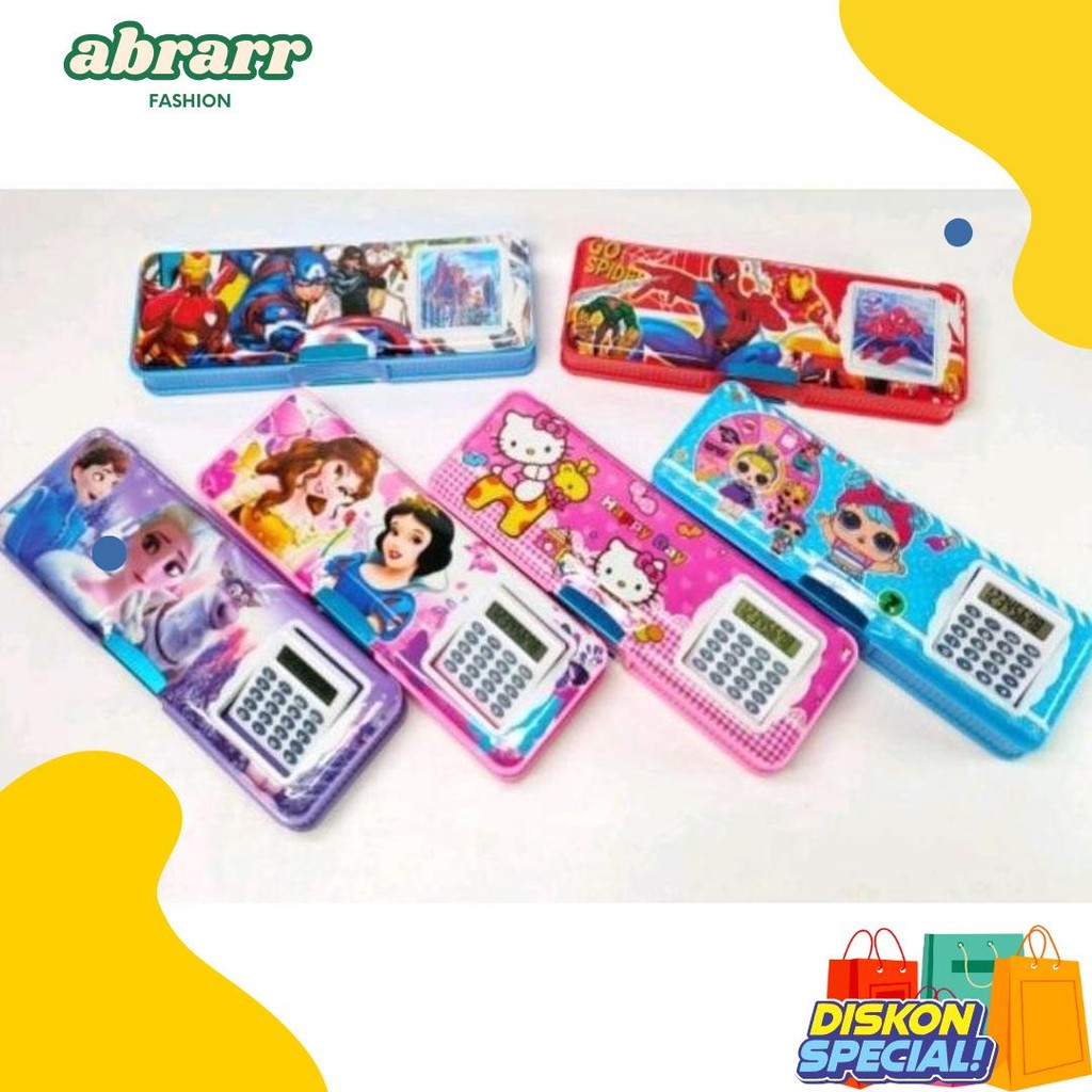 

Kotak Pensil Magnet Kalkulator / Serutan Karakter / Kotak Pensil Magnet / Kalkulator Fancy Karakter Terlengkap Dan Termurah