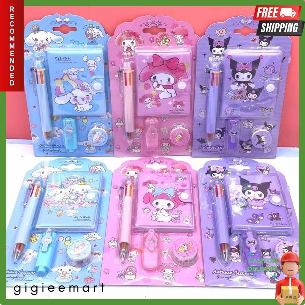 

Set Alat Tulis 4 In 1 Sanrio Sat Pilih Warna Termurah Imut Lucu Cinamorol Kuromi Terjangkau Bisa Cod Diskon
