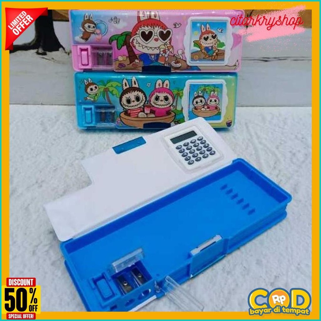 

Kotak Pensil Ada Kalkulator/Pencil Case Kalkulator/Tempat Pensil Magnet Kalkulator Flash Sale! Diskon Hingga 70%