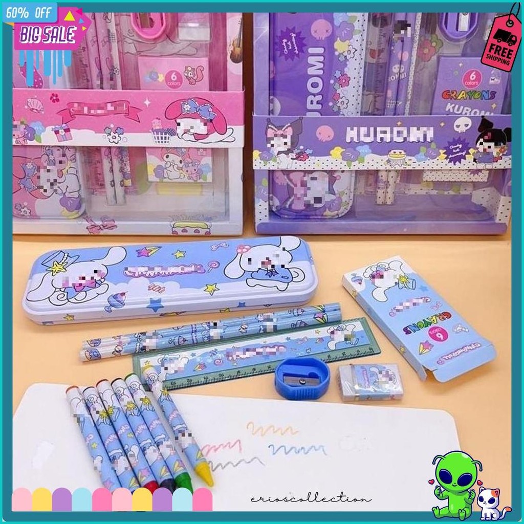 

Dp Set Stationery 7In1 Karakter Kartun Paket Alat Tulis Set 7 In 1 Alat Tulis Anak Sekolah Penghapus Pengaris Kotak Pensil Penggaris Crayon Diskon