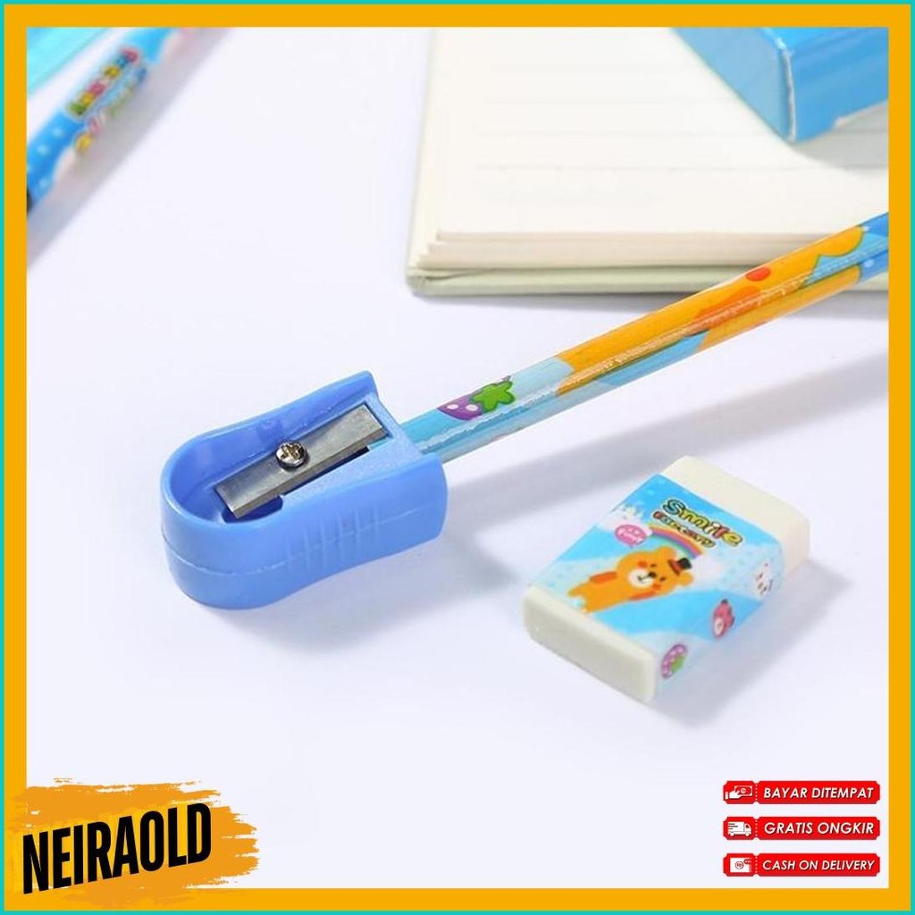 

Alat Tulis Set 6In1 Stationery Set Lucu Karakter 6 In 1 Set Perlengkapan Pensil Penggaris Buku Penghapus Sekolah Anak-Anak Tk Box Tali Sourvenir Ulang Tahun Murah Diskon
