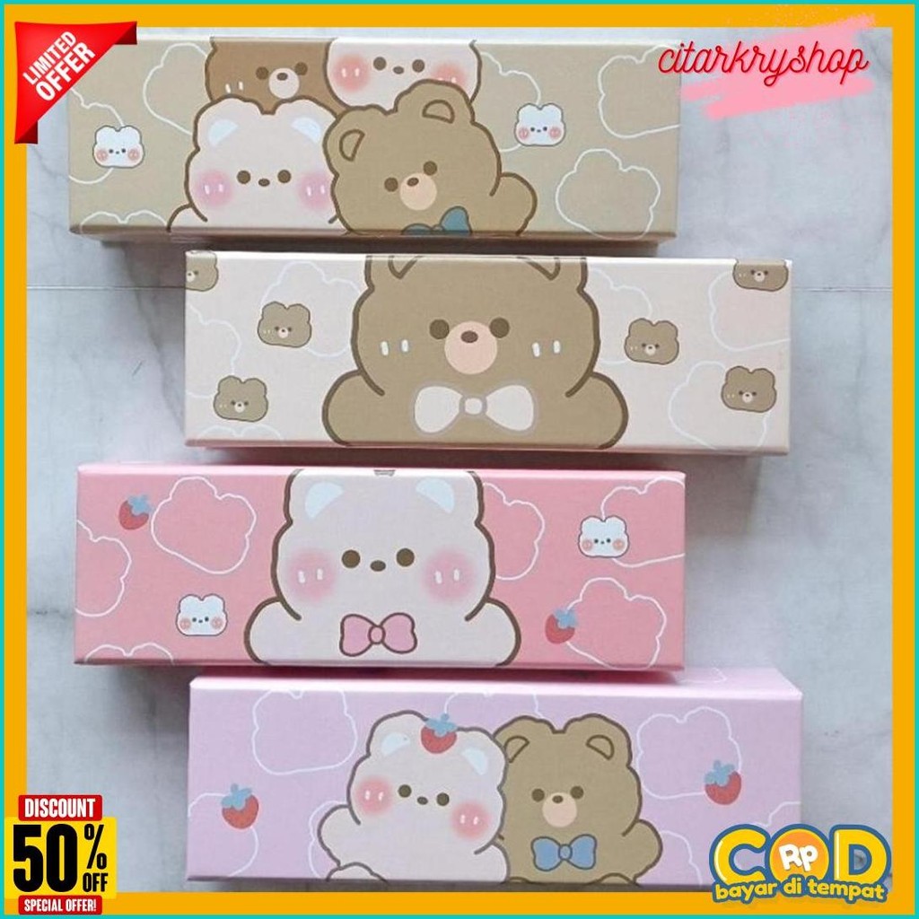 

(Mgnt Kecil) Kotak Pensil Pencil Case Magnet Karton Tebal Tanpa Sekat Muat Banyak Lucu Gambar Karakter Beruang Sanrio Kuromi Melody Flash Sale! Diskon Hingga 70%