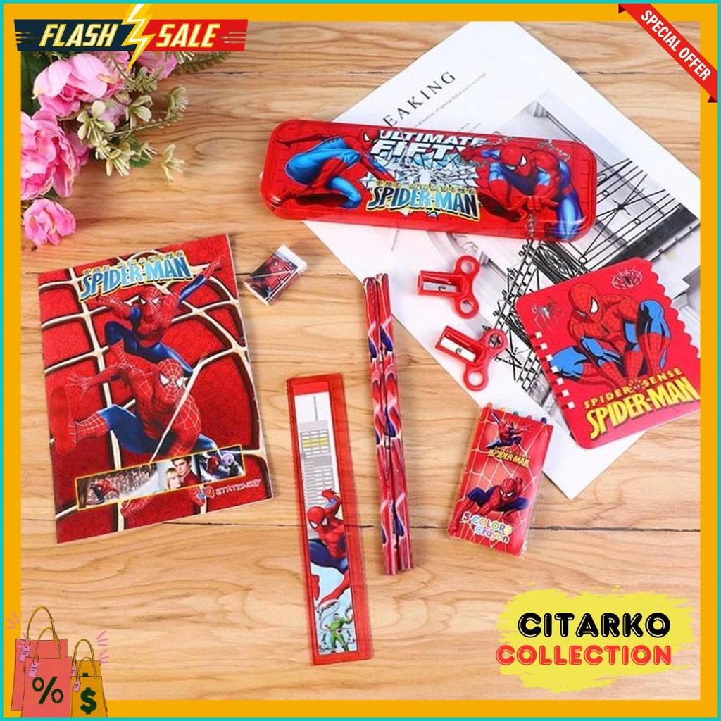 

Reseller Welcome - S5982 Set Alat Tulis 8 In 1 / Set Alat Tulis Anak Motif Kartun / Set Alat Tulis 8 In 1 Lucu / Stationery Set 8 In 1 Lucu Terlengkap Dan Termurah