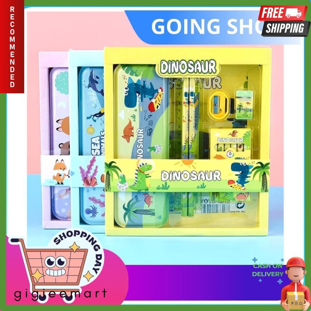 

[ Gs ] Kotak Pensil Anak Set Stationery Untuk Hadiah Anak Sekolah Kotak Pensil Karakter Murah Stationery Alat Tulis Set Tepak Pensil Diskon