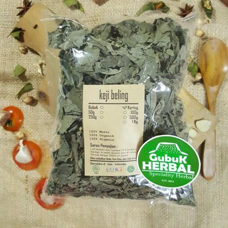

DAUN KEJI BELING KERING 500 GRAM - Strobilanthes Crispa - MURNI - JSR - REMPAH