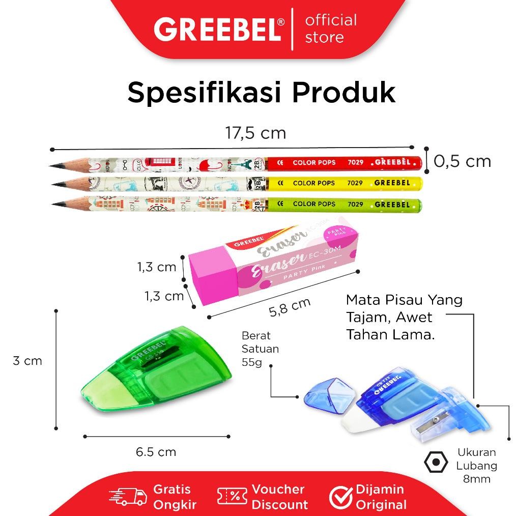 

Greebel Paket Alat Tulis Sekolah / Stationery Set 202308- 112 / Hampers Ulang Tahun Kado Anak Terlengkap Dan Termurah