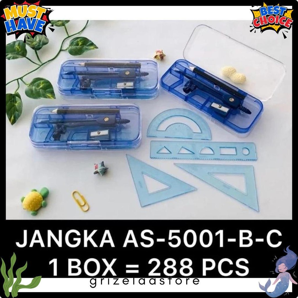 

Jangka Set Penggaris Lengkap A119 Jangka Sekolah Math Diskon Setengah Harga