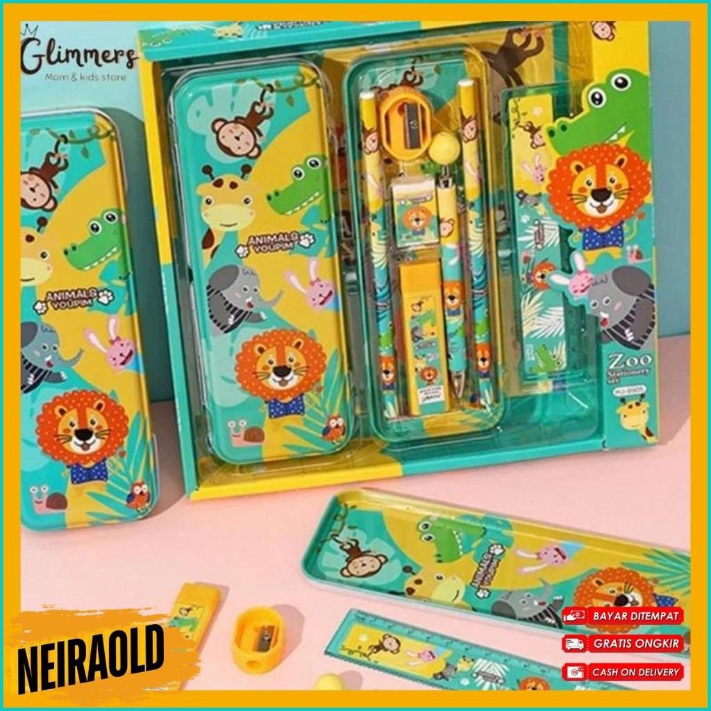 

Kotak Pensil Anak Gift Set 7In1/ Kotak Pensil Sekolah Diskon