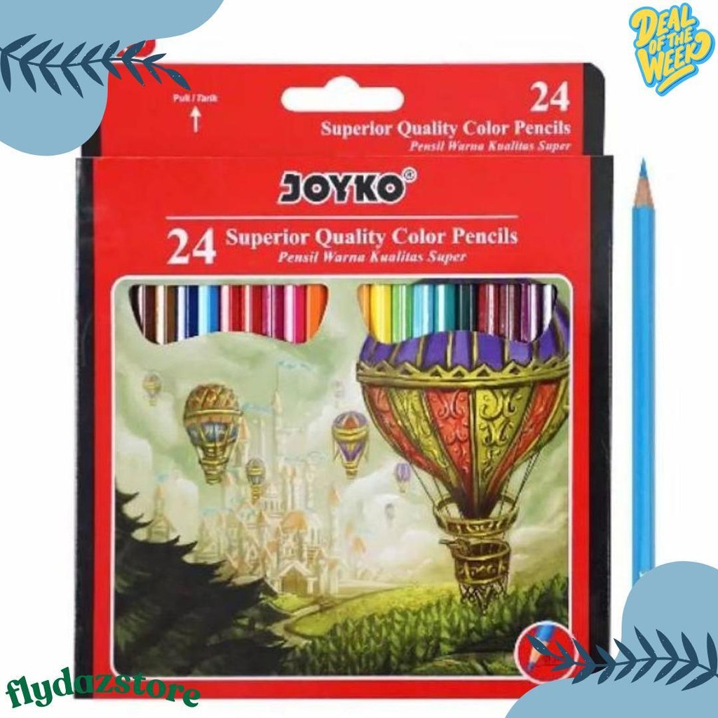 

Pensil Warna Joyko 24 Panjang Cp - 101 / (1Set) Diskon Setengah Harga