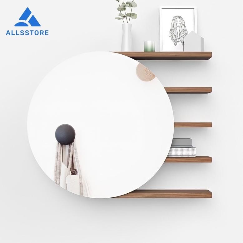 Terlaris Cermin Bulat Dinding Aesthetic / Kaca Dinding Aesthetic / Kaca Bulat Dinding Cermin / Kaca 