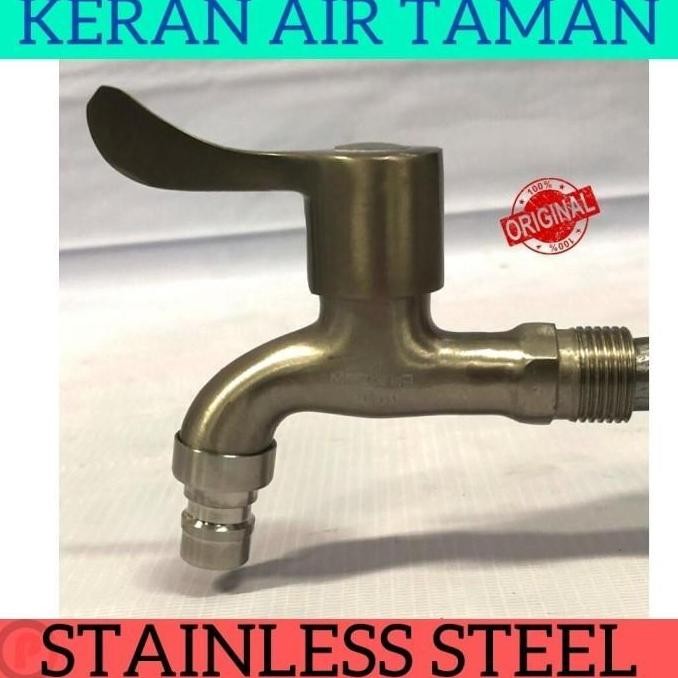 Mozilla Keran Air Kran Taman Model Oval Bahan Stainless Stell Sus 304