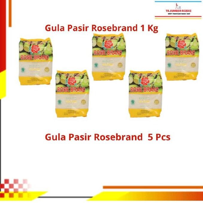 

[PAKET HEMAT ISI 5] Gula Pasir Rosebrand Gula Tebu 1 Kg PROMO MURAH/ Rosebrand Gula Pasir Gula Tebu 1 Kg PROMO MURAH HS
