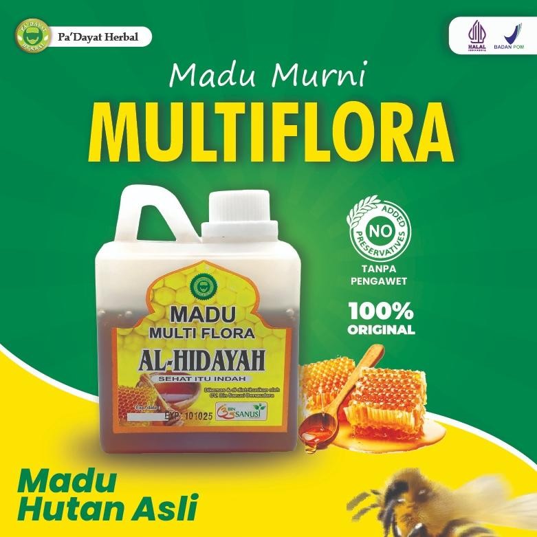 

Madu Murni Multiflora/Madu Hutan Asli /Madu Al Hidayah / Madu Kesehatan / isi 500ml/PA'DAYAT HERBAL Nugi