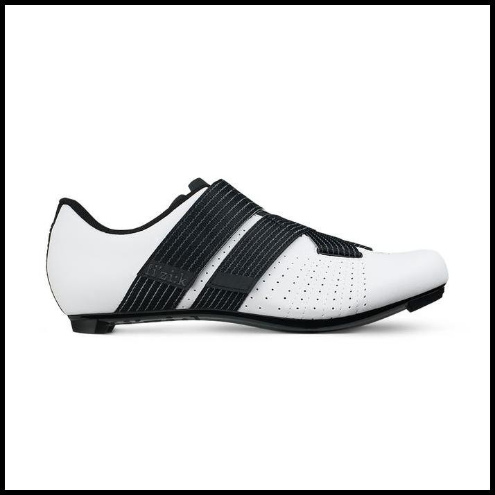 Sepatu Cleat Sepeda Fizik Road Shoes R5 Tempo Powerstrap White - Black