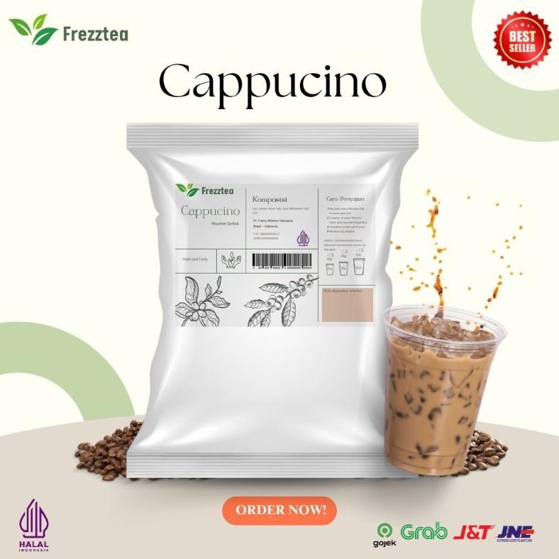 

FREZZTEA Bubuk Minuman Rasa Cappucino 1kg / Powder Cappucino / Bubuk Minuman Kekinian dan termurah Nugi