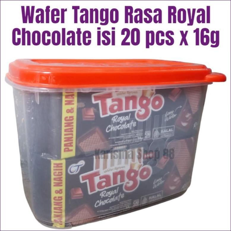 

Tango Wafer Royal Chocolate 16 gr isi 20 pcs free sealware Nugi