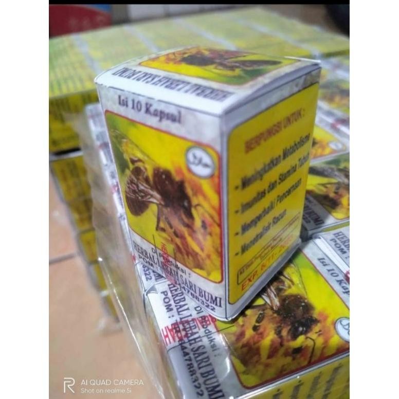

Herbal Lebah Sari Bumi Kapsul Madu 100% (ASLI) Nugi