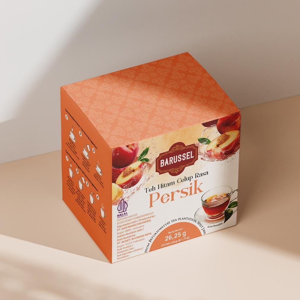 

BARUSSEL Peach Tea | Teh Celup Rasa Buah Persik Nugi
