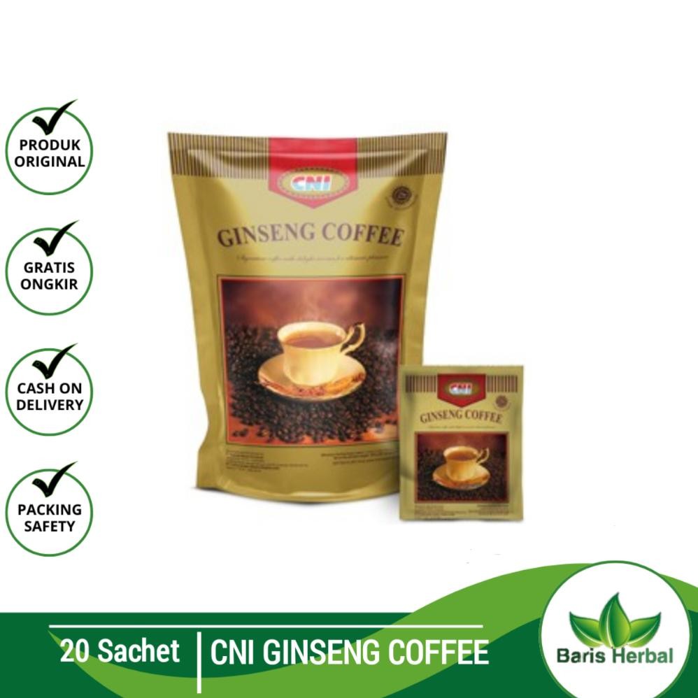 

Coffee Ginseng CNI | Kopi Herbal Alami Ginseng | Kopi Herbal Ginseng | Cni Per Pouch Nugi