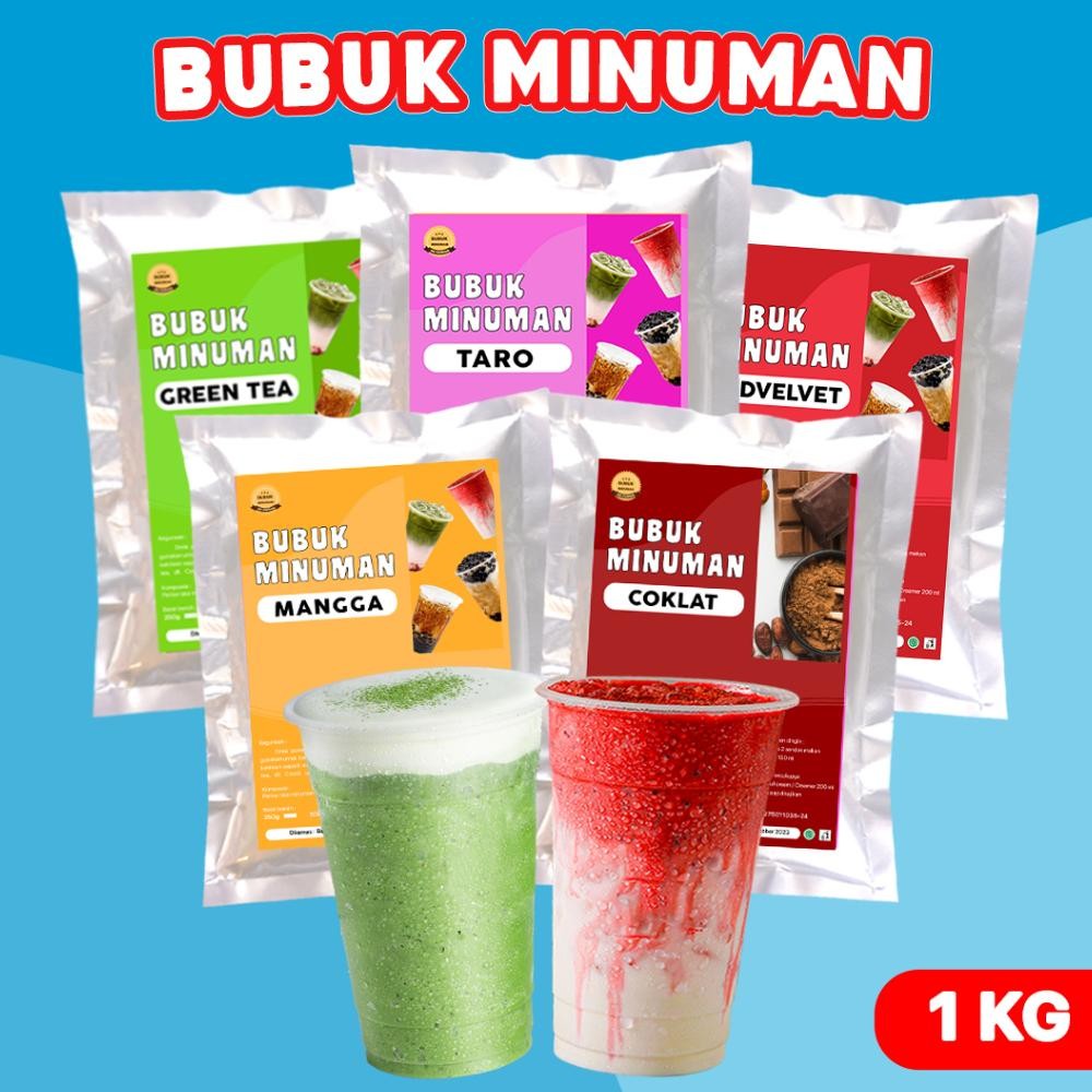 

BUBUK MINUMAN RASA / SERBUK MINUMAN RASA BEST SELLER / BUBUK MINUMAN KEKINIAN / BUBUK MINUMAN RASA 1 KG / DRINK POWDER 1KG / BUBUK MINUMAN INSTAN / BEST SELLER Nugi