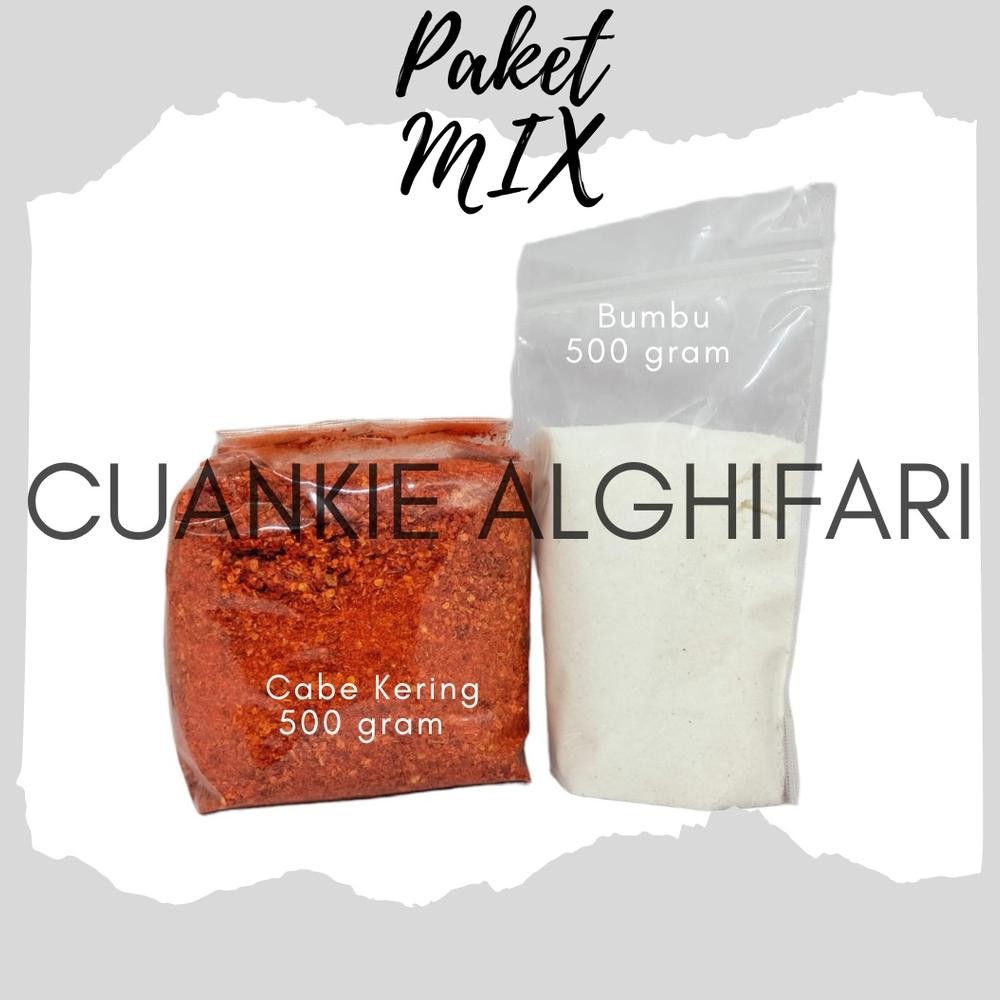 

Paket hemat 4 Bumbu penyedap boci dan cabe kering Nugi